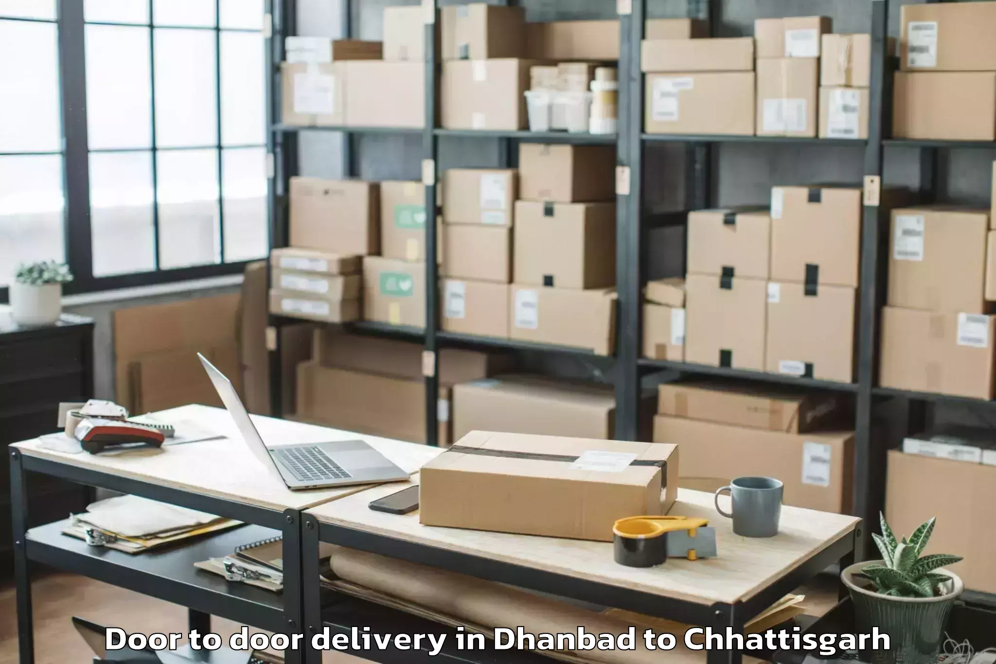 Easy Dhanbad to Nit Raipur Door To Door Delivery Booking